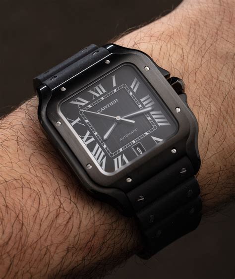 cartier mens watch black|cartier watch men's on sale.